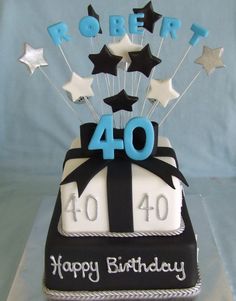 Black Birthday Cakes for Men