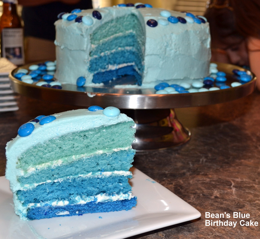 Blue Birthday Cake