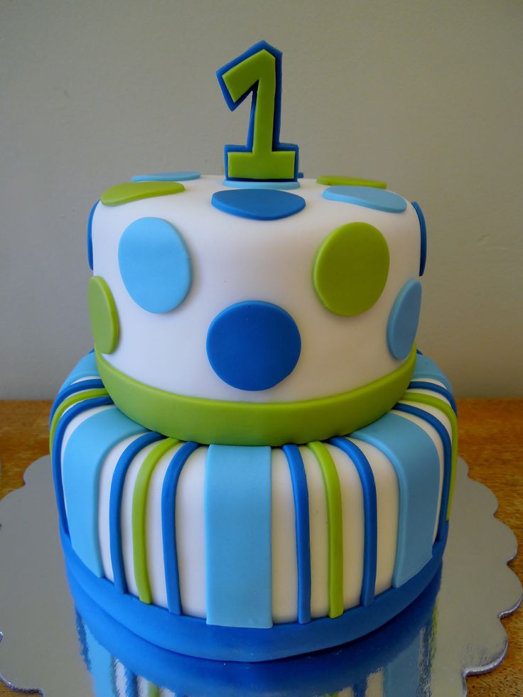 Boys 1st Birthday Cake