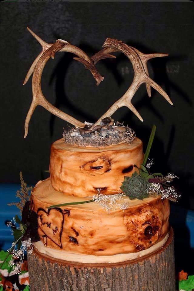 12 Deer Rustic Wedding Cakes Tree Photo Country Wedding Cake