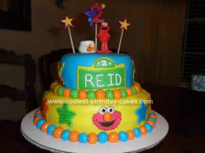 Elmo World Birthday Cake