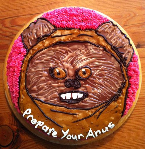 Ewok Funny Cake Messages