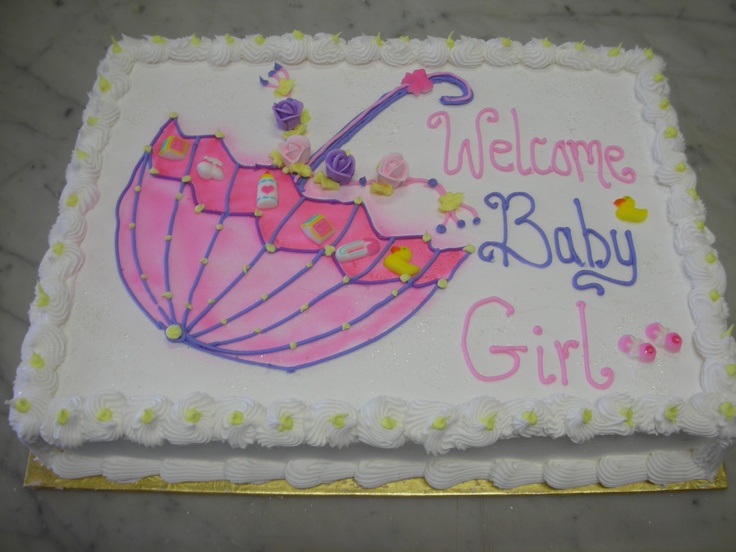 Girl Baby Shower Sheet Cake Ideas