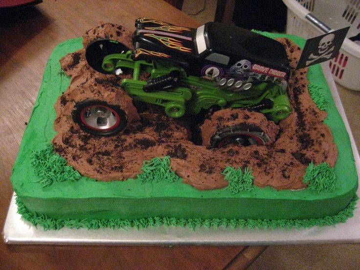 Grave Digger Birthday Cake