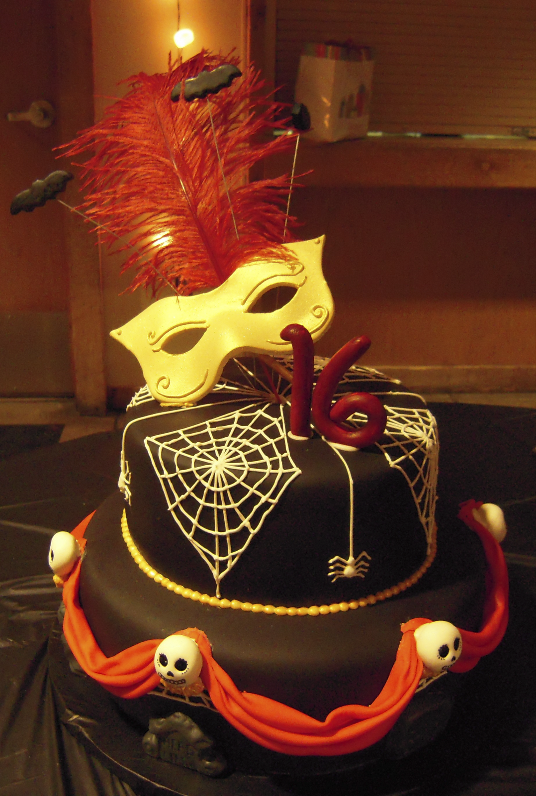 Halloween Sweet 16 Birthday Cake Ideas