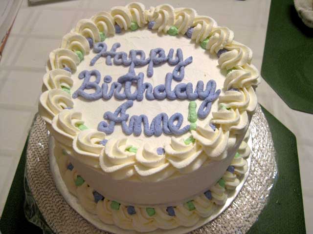 Happy Birthday Anne Cake