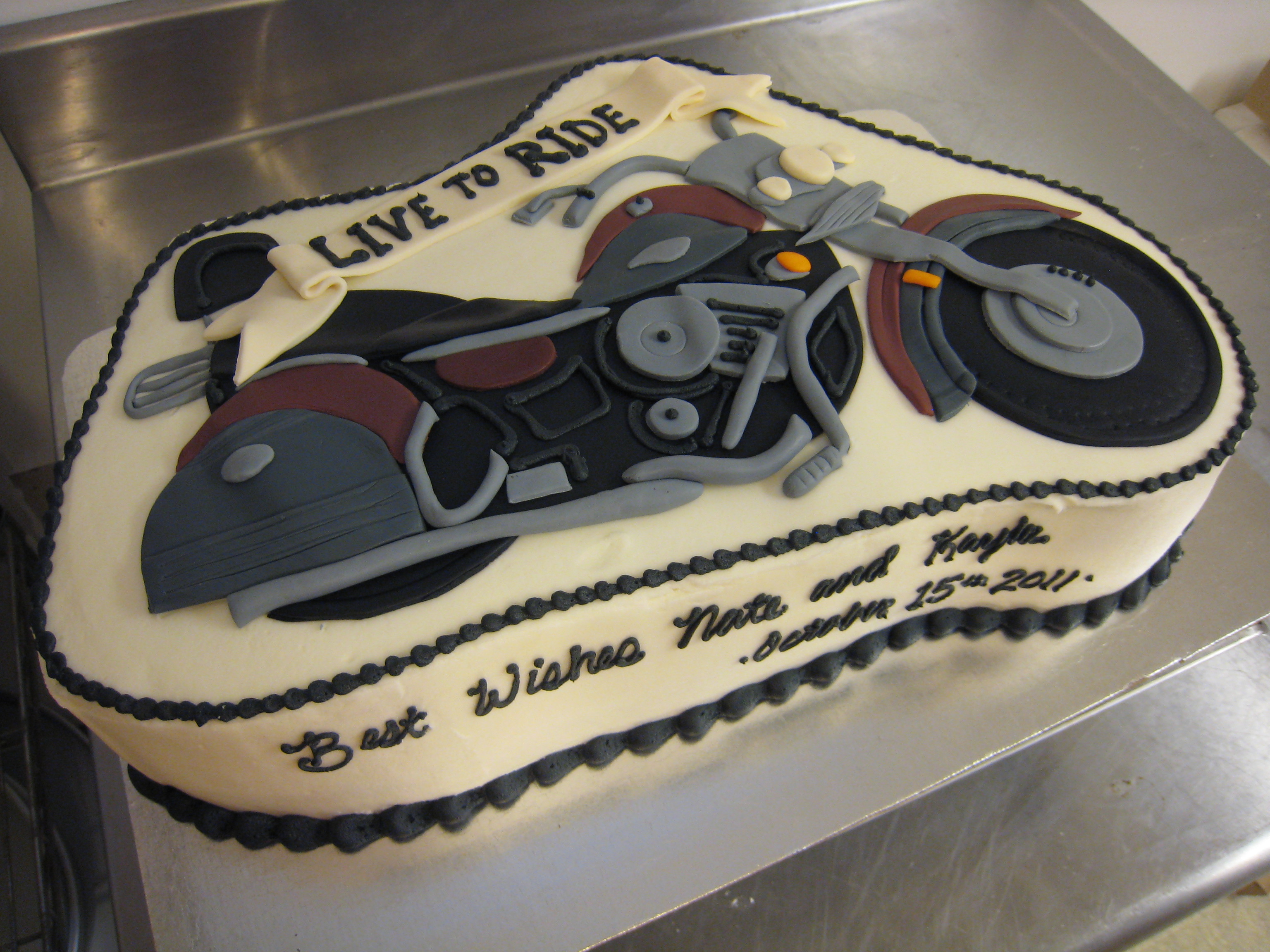 9 Photos of Motorcycle Sheet Cakes