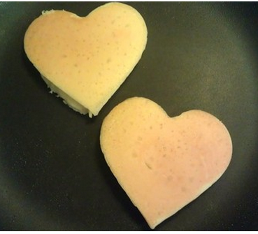 Heart Shaped Pancakes