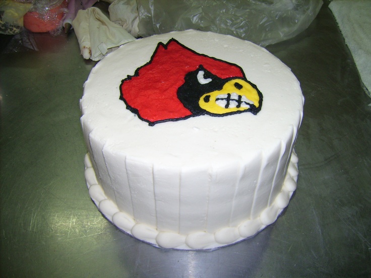 Louisville Cardinals Birthday Cake