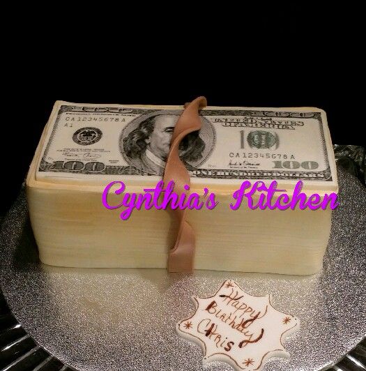 5 Money Themed Cakes Photo Money Bag Cake Money Birthday Cake And - money birthday cake