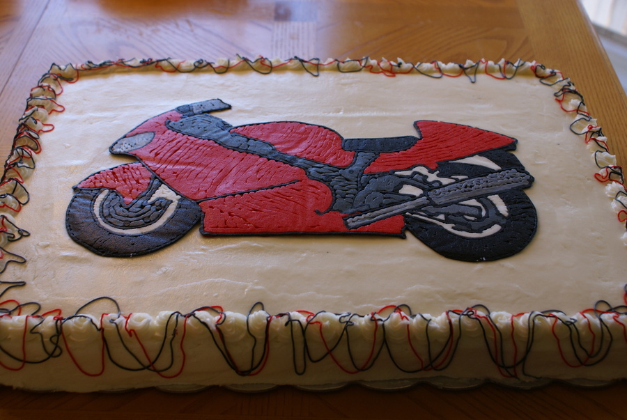 Motorcycle Grooms Cake