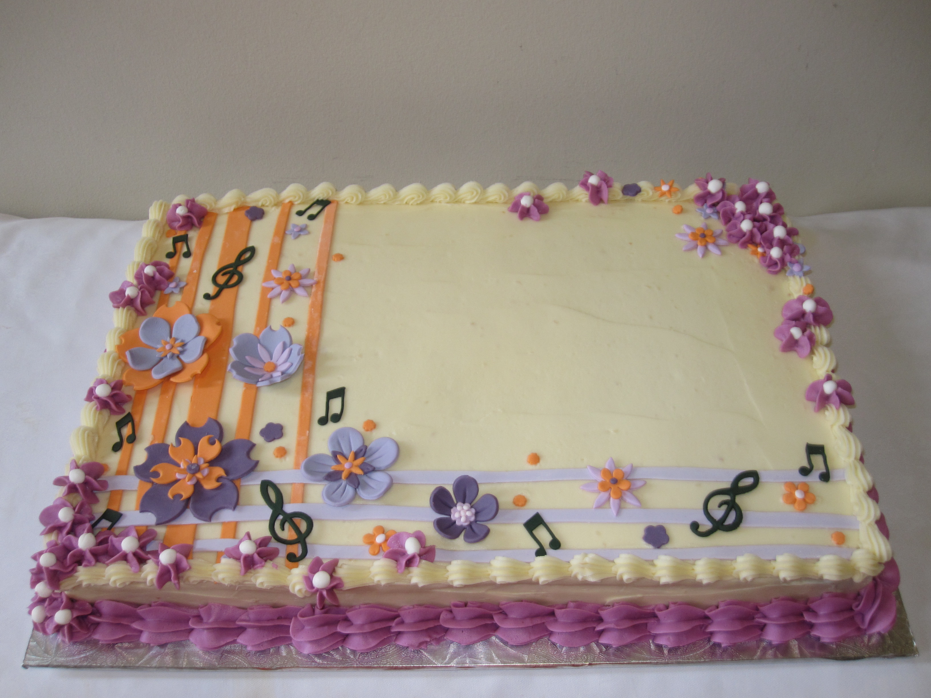 Music Sheet Cake