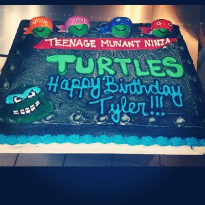 Ninja Turtle Sheet Cake