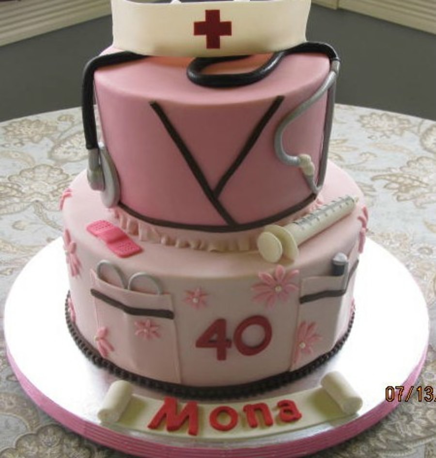 10 Bride Cakes For Nurses Photo Doctor And Nurse Wedding Cake