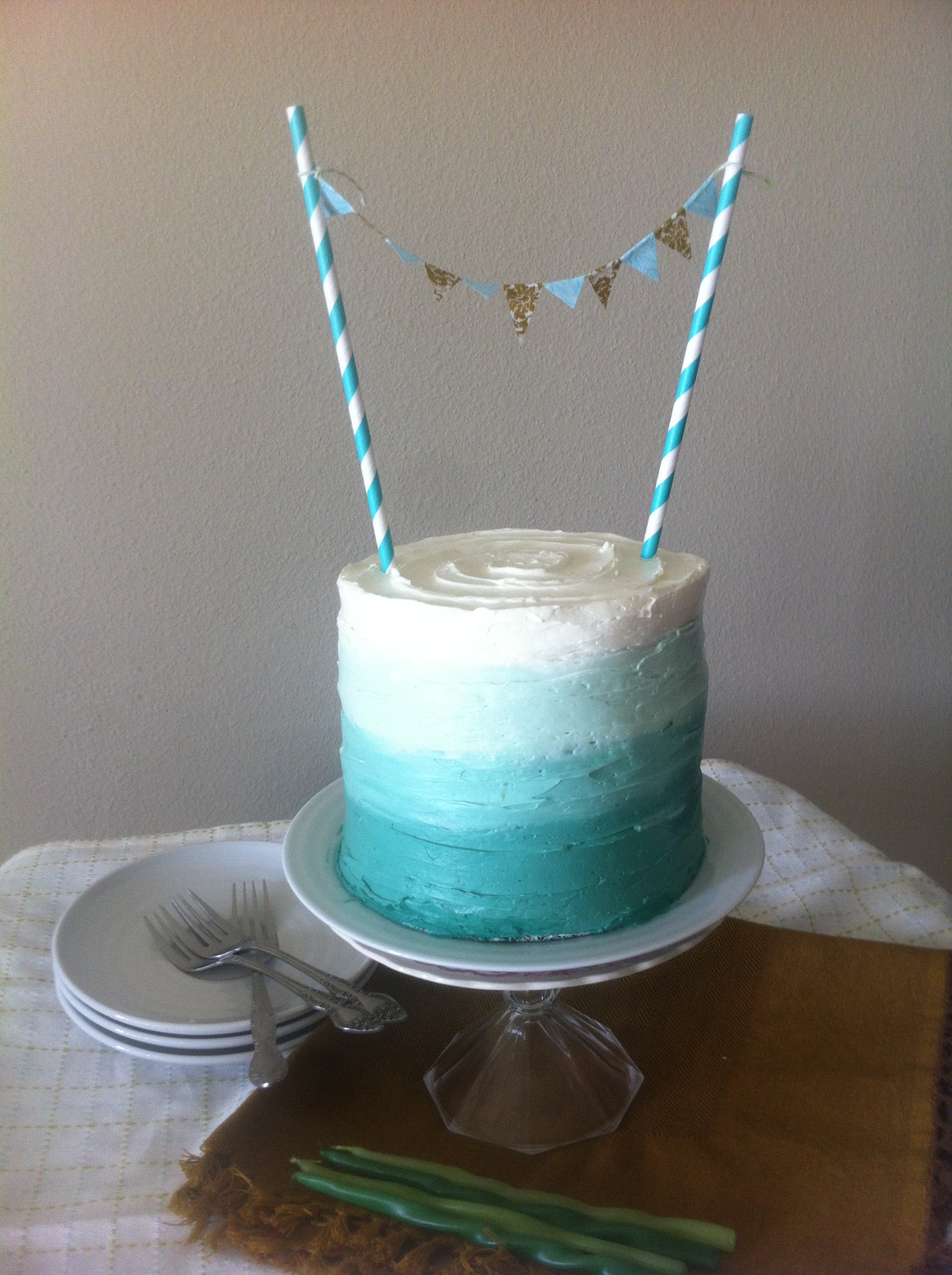 Ombre Birthday Cake