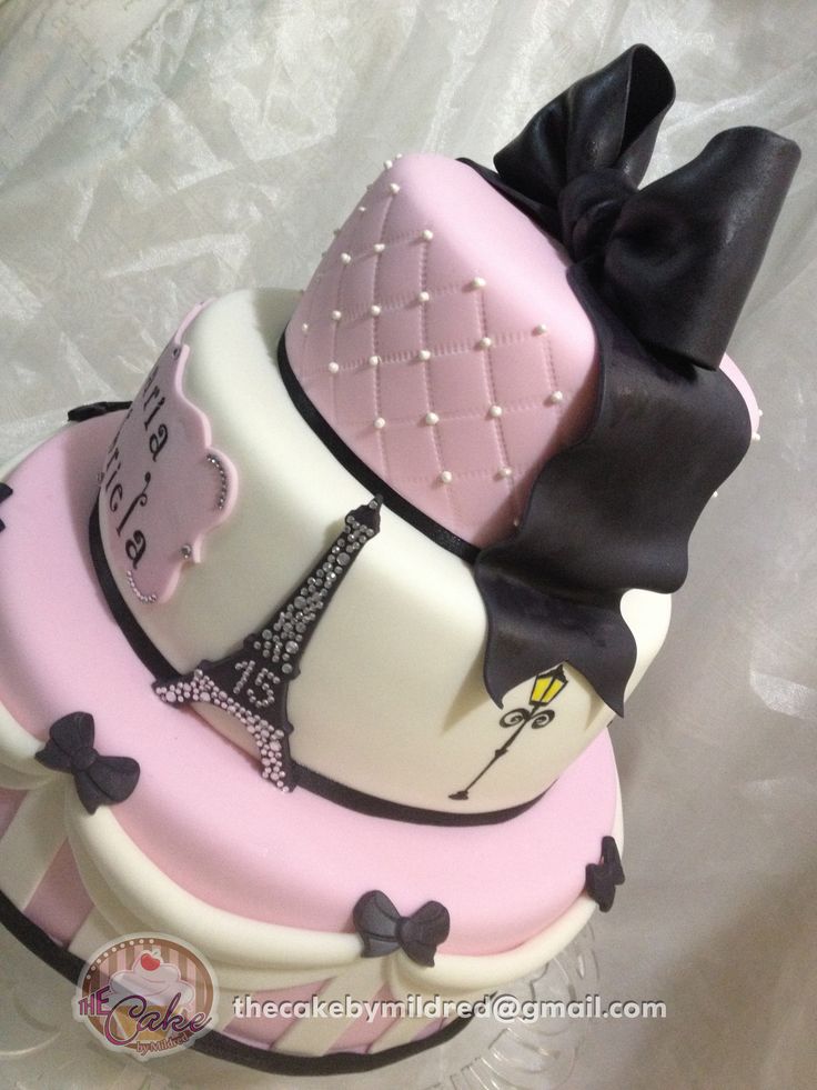 Paris Birthday Cake Ideas for Girls