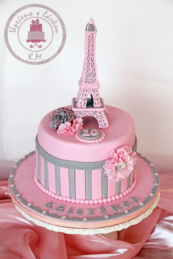 Paris Birthday Cake