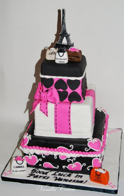 Paris Birthday Cake