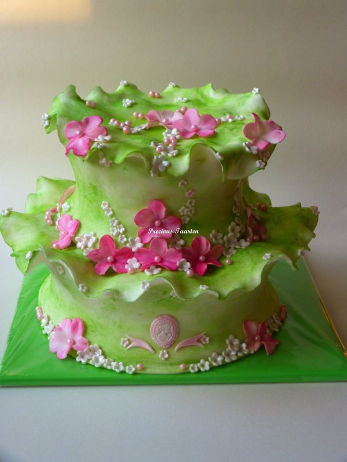 Pink and Green Cake