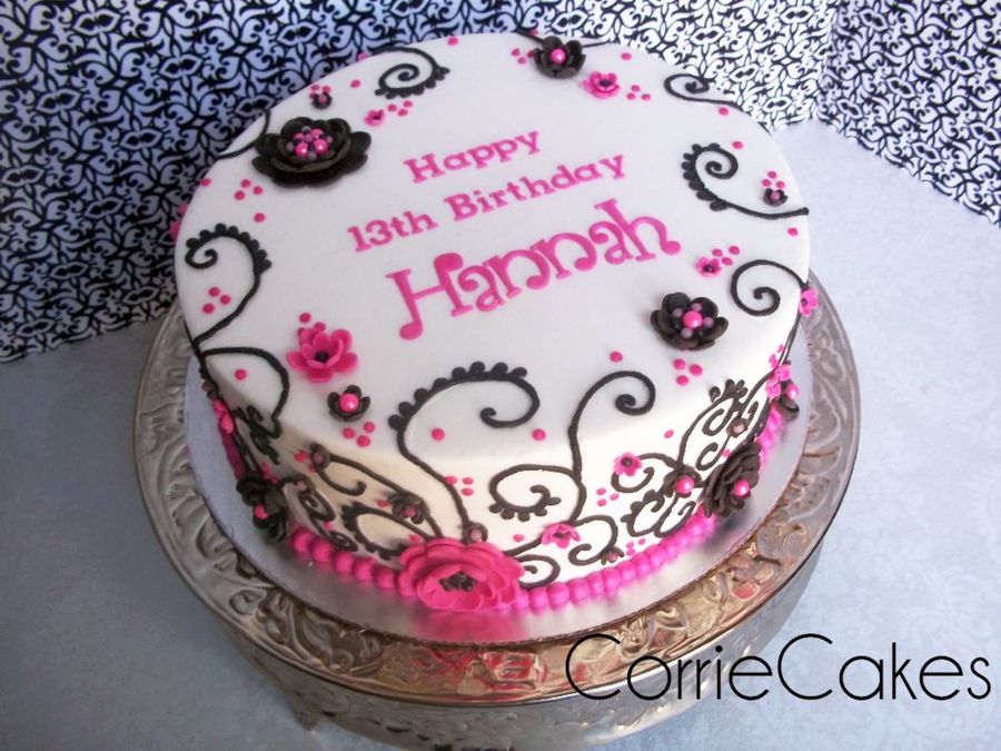 Pink Birthday Cakes for Teen Girls