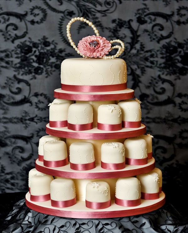 Pink Mini Wedding Cakes