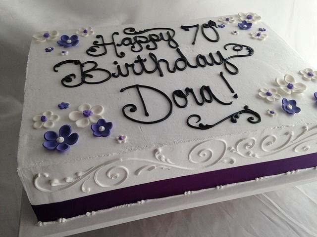 Purple Sheet Cake