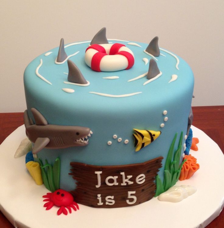 8 Photos of Shark Birthday Cupcakes