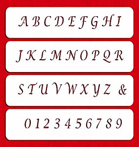 Small Letter Alphabet Stencils