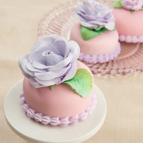 8 Photos of Pink And Green Mini Cakes Engagement