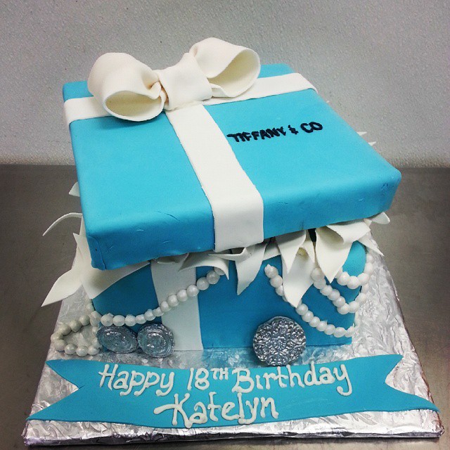 Tiffany and Company Birthday Cake