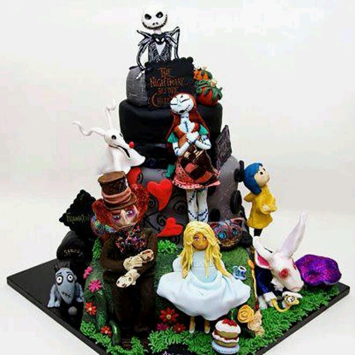 Tim Burton Birthday Cake