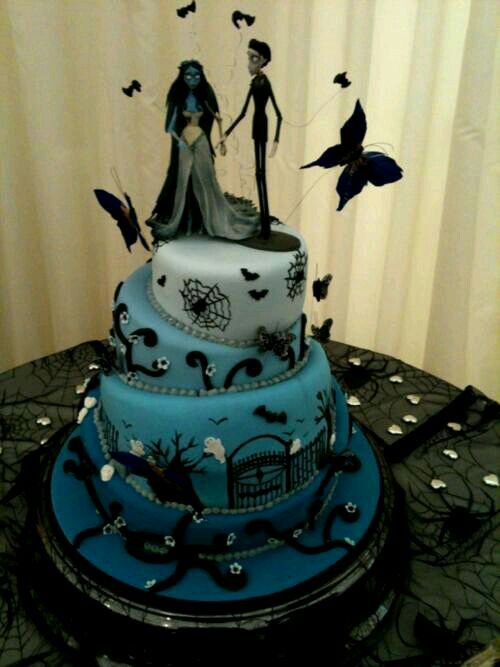 Tim Burton Corpse Bride Wedding Cake