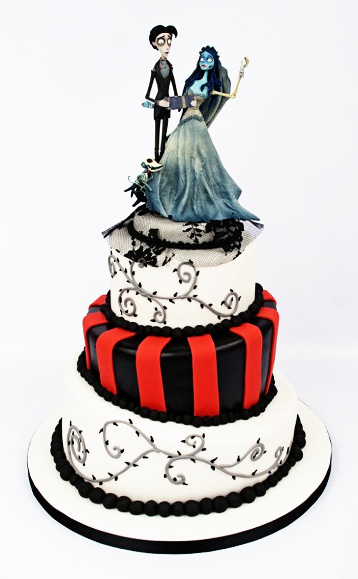 Tim Burton Corpse Bride Wedding Cake