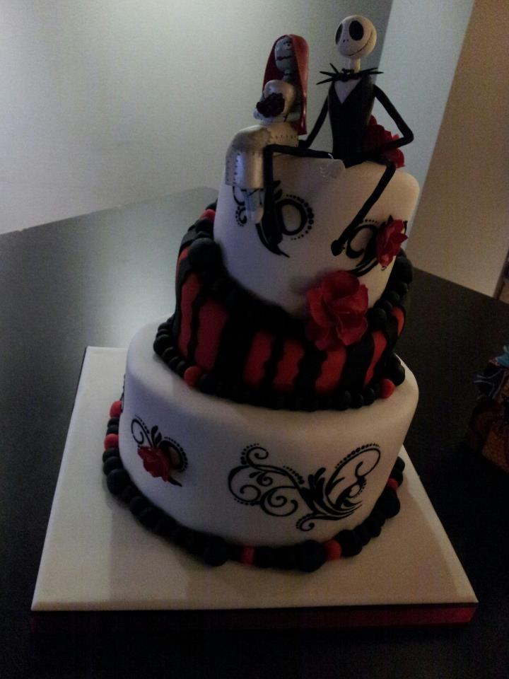 Tim Burton Wedding Cake