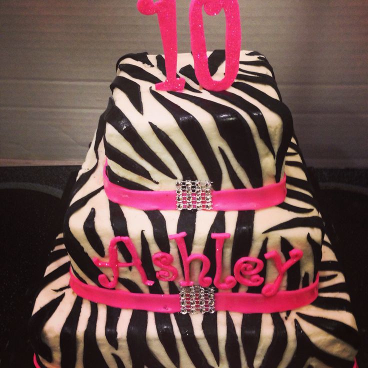 Zebra Print Cake