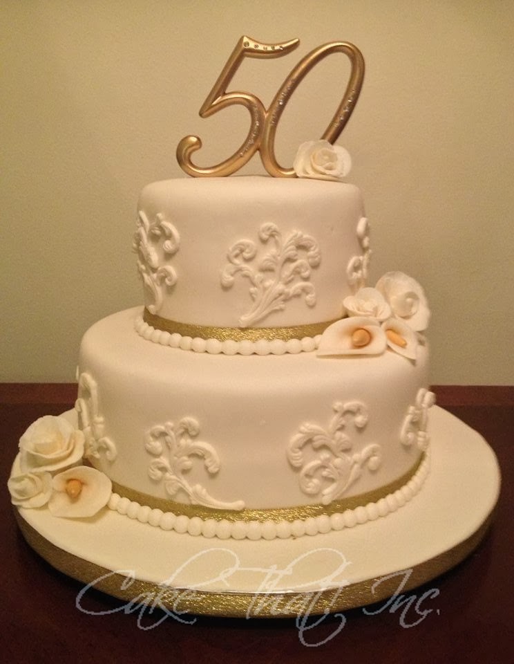 50th Wedding Anniversary Cake