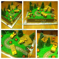 Construction Themed Birthday Cake