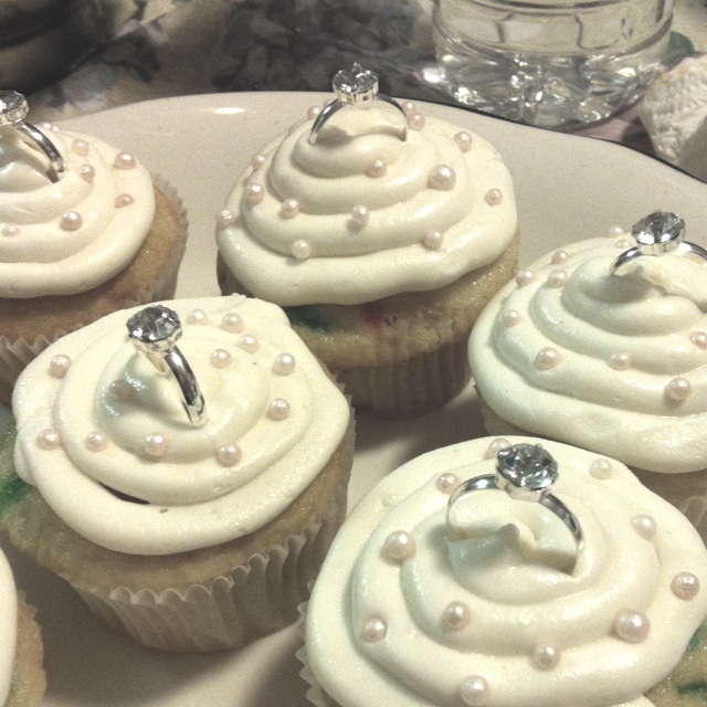 Engagement Ring Cupcake Cake