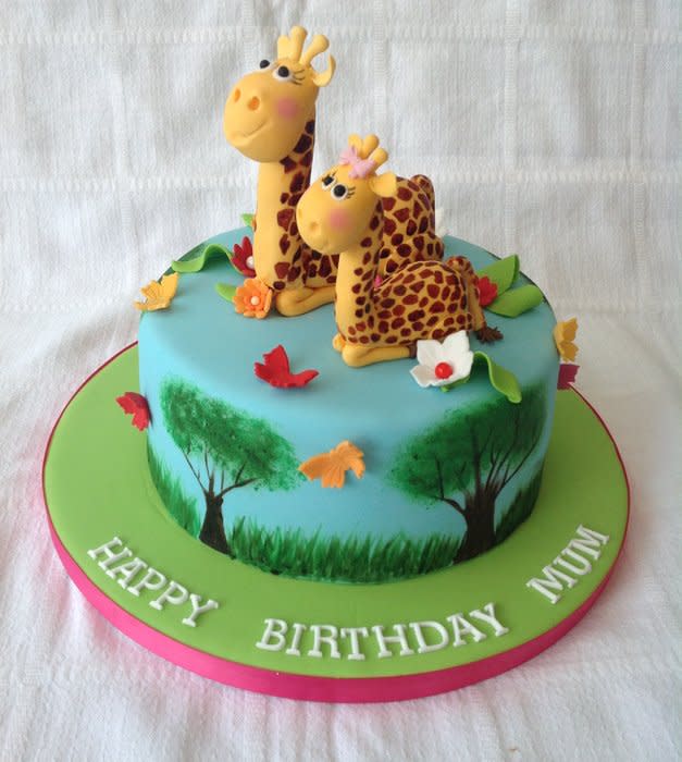 Giraffe Birthday Cake