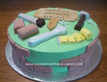 Handyman Happy Birthday Cake