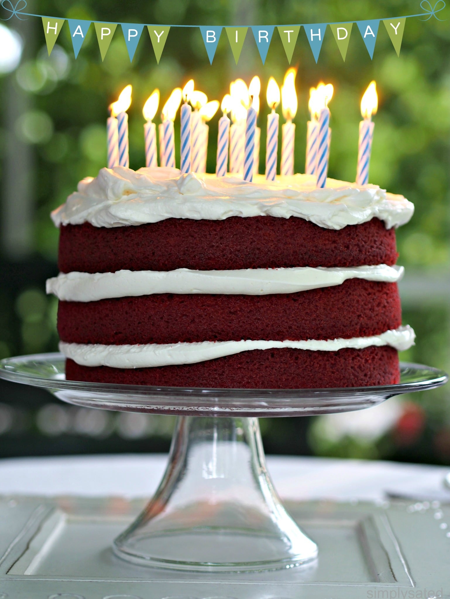 Happy Birthday Red Velvet Cake