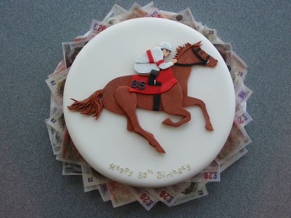 Horse Racing Birthday Cake