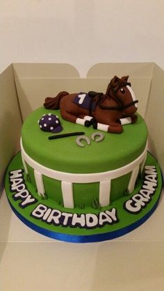 Horse Racing Birthday Cake