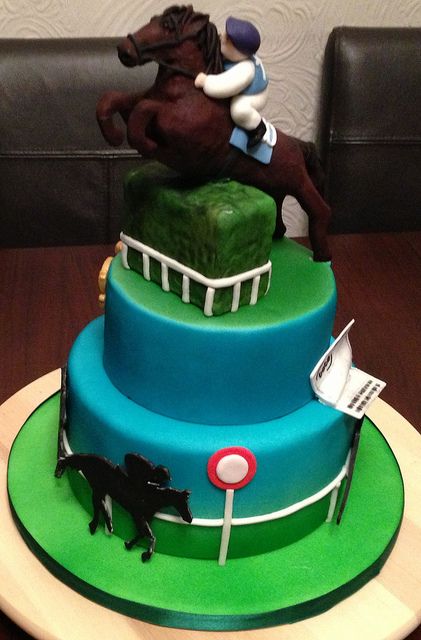 Horse Racing Cake