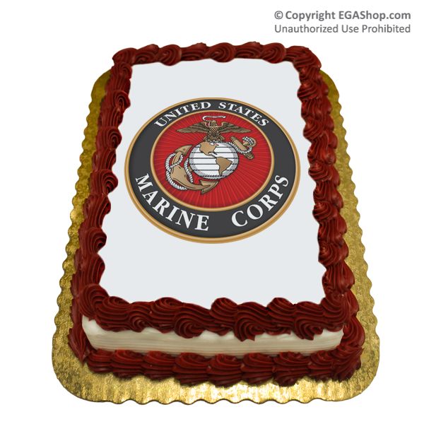 Marine Corps Birthday Cake Topper