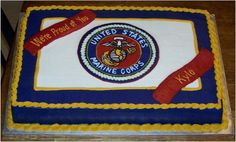 Marine Graduation Cake Ideas