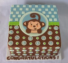 Monkey Baby Shower Cake