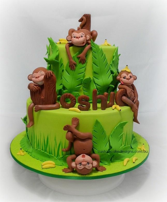 Monkey Birthday Cake