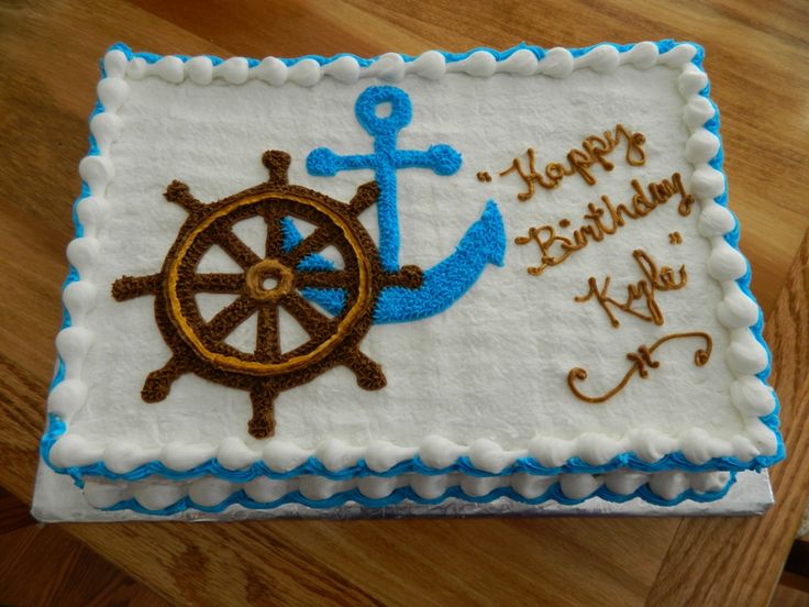 Nautical Baby Shower Sheet Cakes