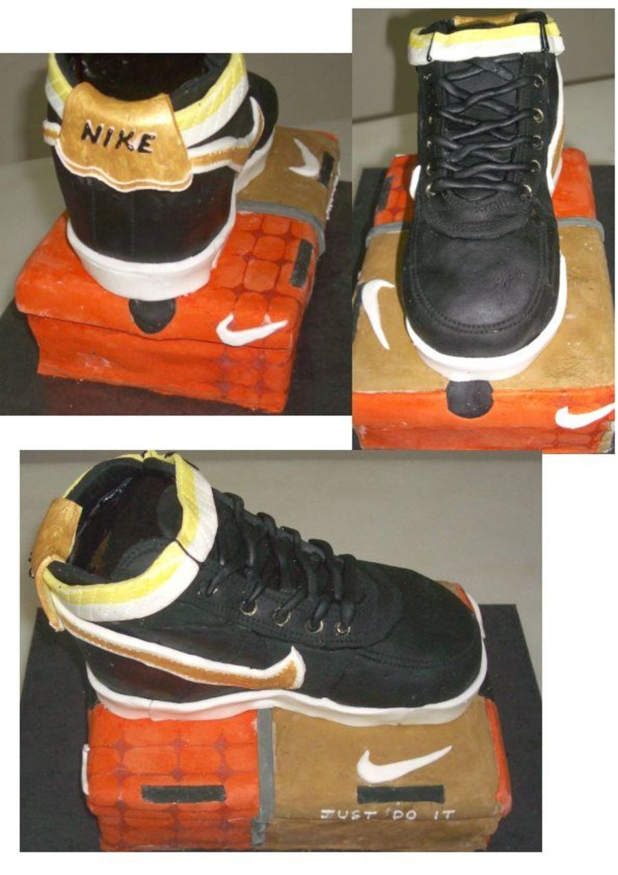 Nike Shoe Box Cake